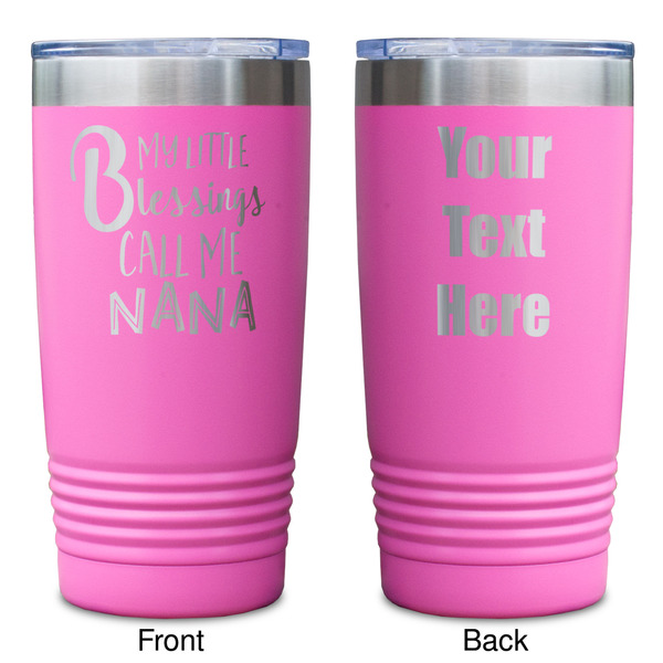 Grandparent Quotes and Sayings Pink Polar Camel Tumbler - 20oz - Double Sided - Approval