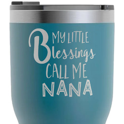 Grandparent Quotes and Sayings RTIC Tumbler - Dark Teal - Laser Engraved - Single-Sided