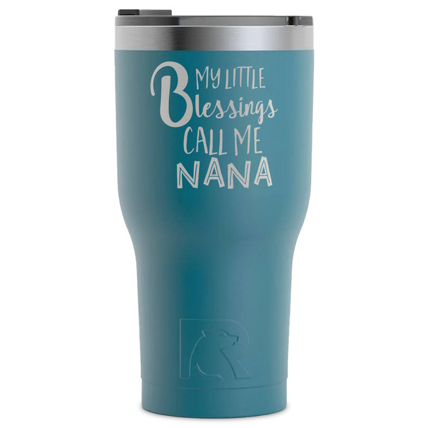 Custom Grandparent Quotes and Sayings RTIC Tumbler - Dark Teal - Laser Engraved - Single-Sided