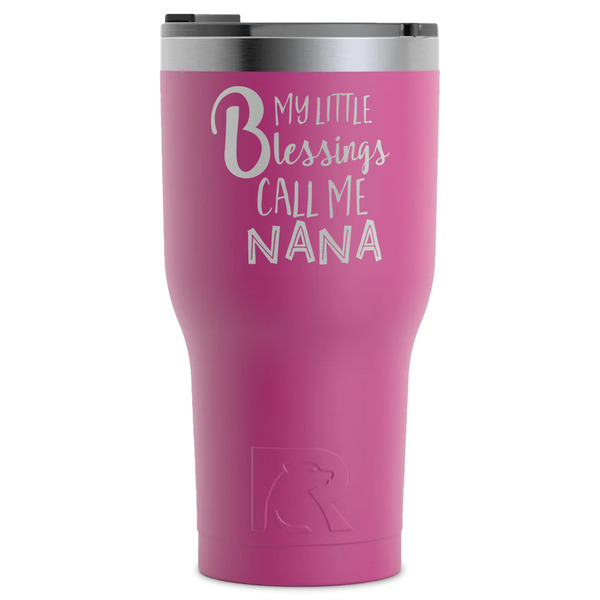 Custom Grandparent Quotes and Sayings RTIC Tumbler - Magenta - Laser Engraved - Single-Sided