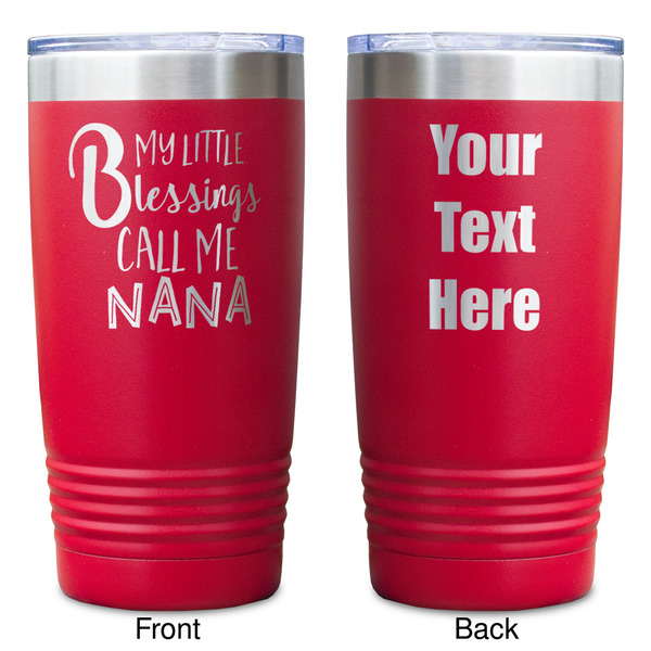 Grandparent Quotes and Sayings Red Polar Camel Tumbler - 20oz - Double Sided - Approval