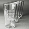 Grandparent Quotes and Sayings Set of Four Engraved Pint Glasses - Set View