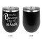 Grandparent Quotes and Sayings Stainless Wine Tumblers - Black - Single Sided - Approval
