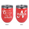 Grandparent Quotes and Sayings Stainless Wine Tumblers - Coral - Double Sided - Approval