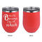 Grandparent Quotes and Sayings Stainless Wine Tumblers - Coral - Single Sided - Approval