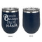 Grandparent Quotes and Sayings Stainless Wine Tumblers - Navy - Single Sided - Approval