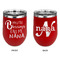 Grandparent Quotes and Sayings Stainless Wine Tumblers - Red - Double Sided - Approval