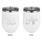 Grandparent Quotes and Sayings Stainless Wine Tumblers - White - Double Sided - Approval