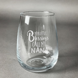 Grandparent Quotes and Sayings Stemless Wine Glass - Engraved