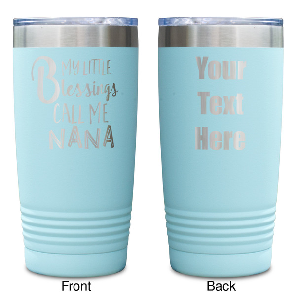Grandparent Quotes and Sayings Teal Polar Camel Tumbler - 20oz -Double Sided - Approval