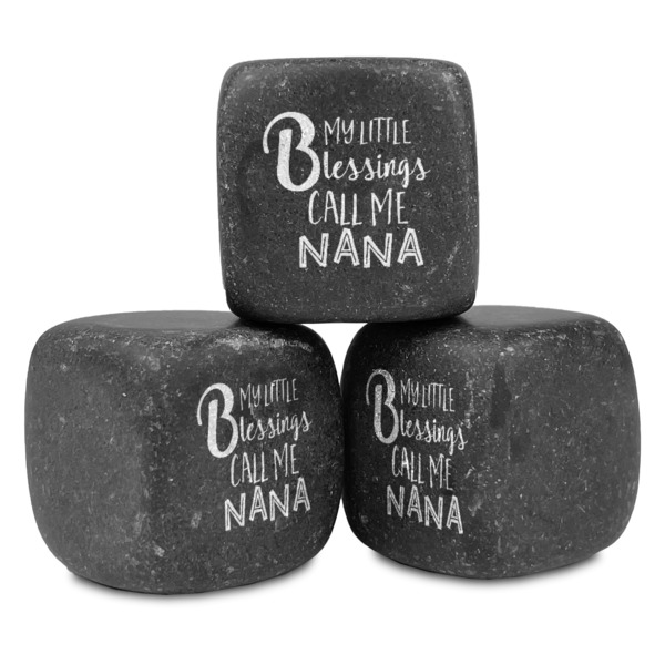 Custom Grandparent Quotes and Sayings Whiskey Stone Set - Set of 3