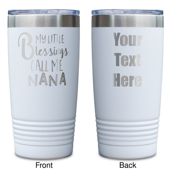 Grandparent Quotes and Sayings White Polar Camel Tumbler - 20oz - Double Sided - Approval