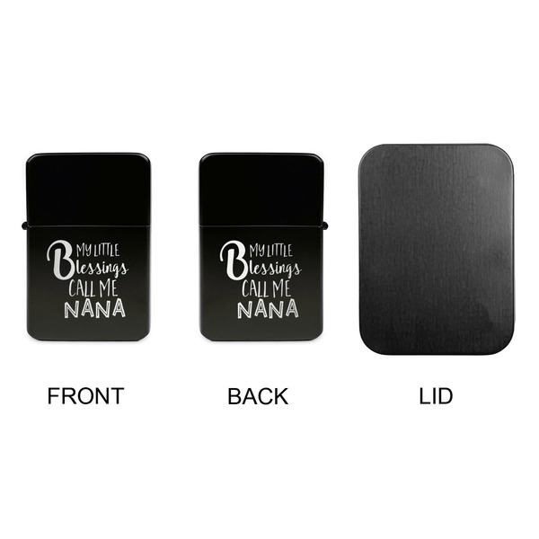 Grandparent Quotes and Sayings Windproof Lighters - Black, Double Sided, no Lid - APPROVAL