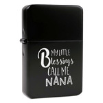 Grandparent Quotes and Sayings Windproof Lighter - Black - Double Sided