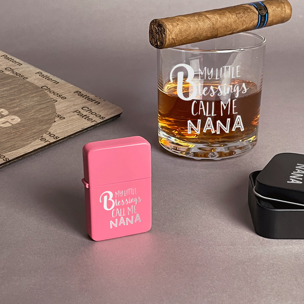 Grandparent Quotes and Sayings Windproof Lighters - Pink - In Context