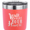 Heart Quotes and Sayings 30 oz Stainless Steel Ringneck Tumbler - Coral - CLOSE UP