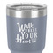 Heart Quotes and Sayings 30 oz Stainless Steel Ringneck Tumbler - Grey - Close Up