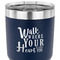 Heart Quotes and Sayings 30 oz Stainless Steel Ringneck Tumbler - Navy - CLOSE UP