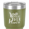 Heart Quotes and Sayings 30 oz Stainless Steel Ringneck Tumbler - Olive - Close Up