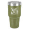 Heart Quotes and Sayings 30 oz Stainless Steel Ringneck Tumbler - Olive - Front