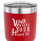 Heart Quotes and Sayings 30 oz Stainless Steel Ringneck Tumbler - Red - CLOSE UP