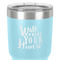 Heart Quotes and Sayings 30 oz Stainless Steel Ringneck Tumbler - Teal - Close Up