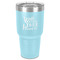 Heart Quotes and Sayings 30 oz Stainless Steel Ringneck Tumbler - Teal - Front