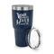 Heart Quotes and Sayings 30 oz Stainless Steel Ringneck Tumblers - Navy - LID OFF