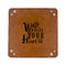Heart Quotes and Sayings 6" x 6" Leatherette Snap Up Tray - FLAT FRONT