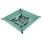 Heart Quotes and Sayings 9" x 9" Teal Leatherette Snap Up Tray - MAIN