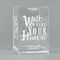 Heart Quotes and Sayings Acrylic Pen Holder - Angled View