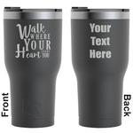Heart Quotes and Sayings RTIC Tumbler - Black - Engraved Front & Back (Personalized)