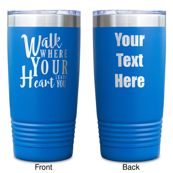 Heart Quotes and Sayings Blue Polar Camel Tumbler - 20oz - Double Sided - Approval