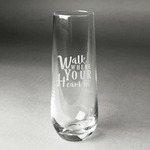 Heart Quotes and Sayings Champagne Flute - Stemless Engraved