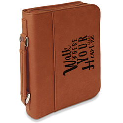 Heart Quotes and Sayings Leatherette Book / Bible Cover with Handle & Zipper