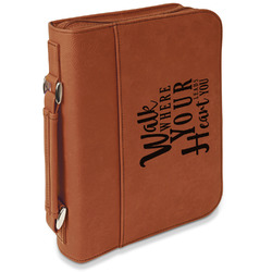 Heart Quotes and Sayings Leatherette Bible Cover with Handle & Zipper