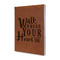 Heart Quotes and Sayings Cognac Leatherette Journal - Main