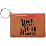 Heart Quotes and Sayings Leatherette Keychain ID Holder