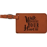 Heart Quotes and Sayings Leatherette Luggage Tag