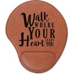 Heart Quotes and Sayings Leatherette Mouse Pad with Wrist Support