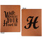Heart Quotes and Sayings Cognac Leatherette Portfolios with Notepad - Large - Double Sided - Apvl