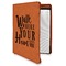 Heart Quotes and Sayings Leatherette Zipper Portfolio with Notepad