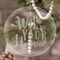 Heart Quotes and Sayings Engraved Glass Ornaments - Round-Main Parent