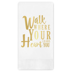 Heart Quotes and Sayings Guest Napkins - Foil Stamped