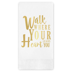 Heart Quotes and Sayings Guest Napkins - Foil Stamped
