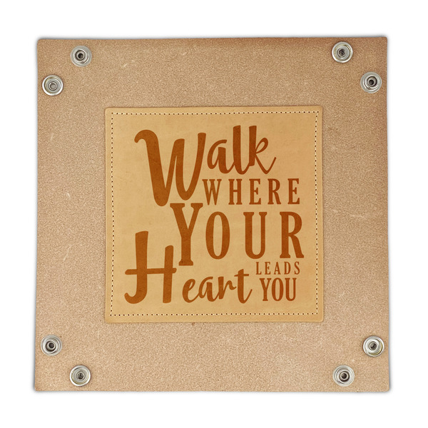 Heart Quotes and Sayings Genuine Leather Valet Trays - FRONT (flat)