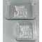 Heart Quotes and Sayings Glass Baking Dish Set - FRONT