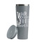 Heart Quotes and Sayings Grey RTIC Everyday Tumbler - 28 oz. - Lid Off