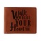 Heart Quotes and Sayings Leather Bifold Wallet - Single