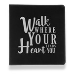 Heart Quotes and Sayings Leather Binder - 1" - Black